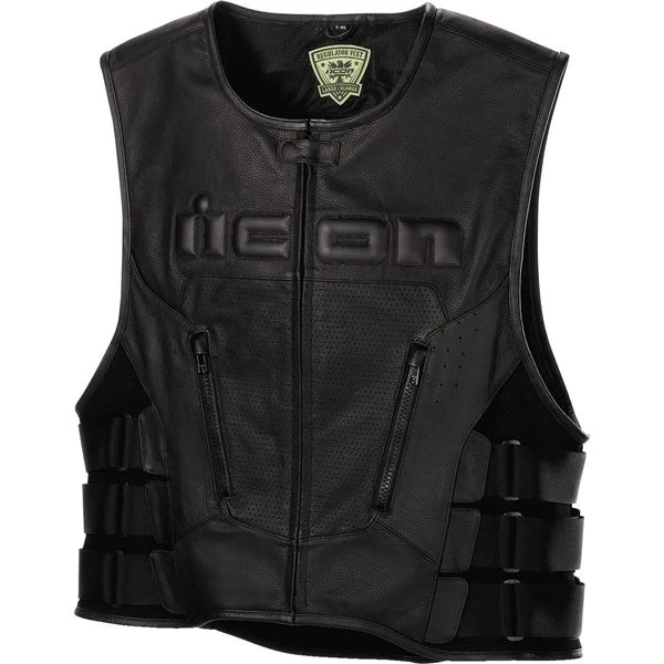 Icon Regulator D3O Leather Vest 3 Icon Regulator D3O Leather Vest