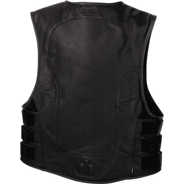Icon Regulator D3O Stripped Leather Vest 5 Icon Regulator D3O Stripped Leather Vest - Image 3
