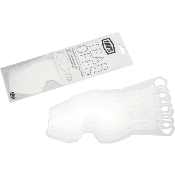100 Percent Accuri Jr / Strata Jr Youth Goggle Tear-Offs 3 100 Percent Accuri Jr / Strata Jr Youth Goggle Tear-Offs