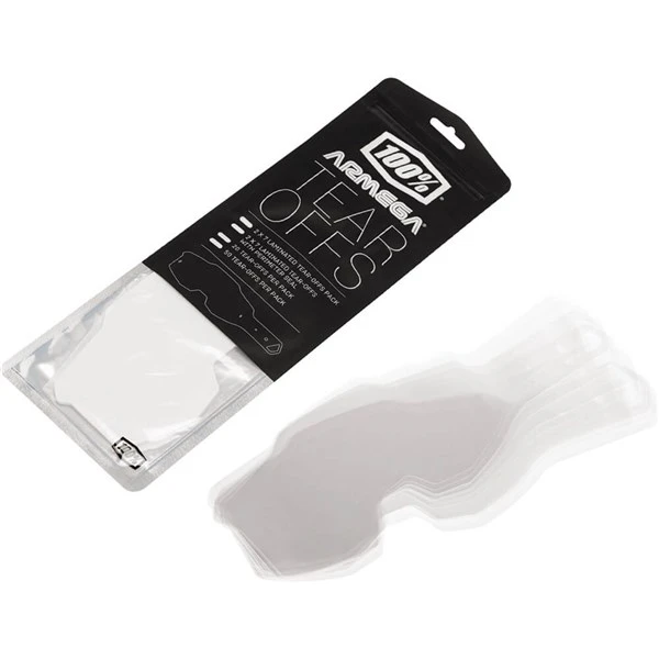 100 Percent Laminated Armega Goggle Tear-Offs 3 100 Percent Laminated Armega Goggle Tear-Offs
