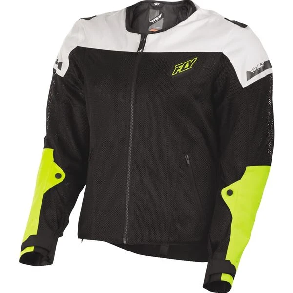 Fly Racing Flux Air Hi-Viz Vented Textile Jacket 3 Fly Racing Flux Air Hi-Viz Vented Textile Jacket