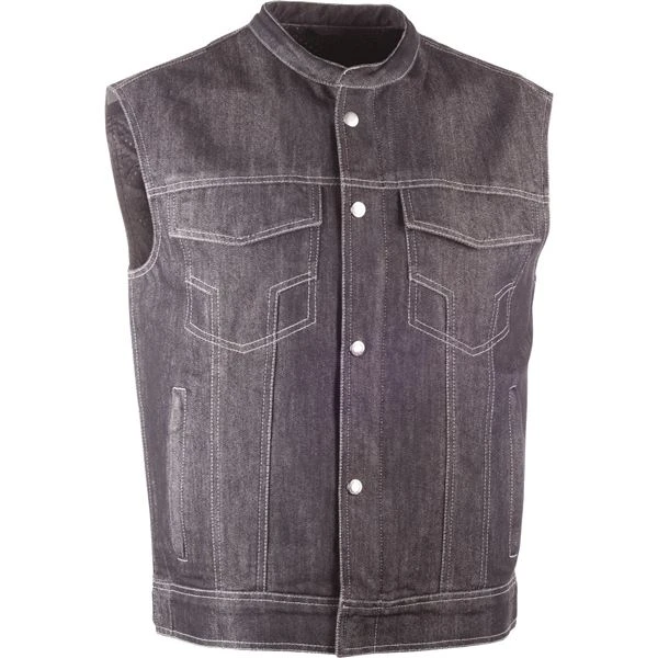 Highway 21 Iron Sights Club Collar Denim Vest 4 Highway 21 Iron Sights Club Collar Denim Vest - Image 2