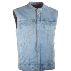 Highway 21 Iron Sights Club Collar Denim Vest 8 Highway 21 Iron Sights Club Collar Denim Vest -Bicycle Sale Shop 133 489 10792X