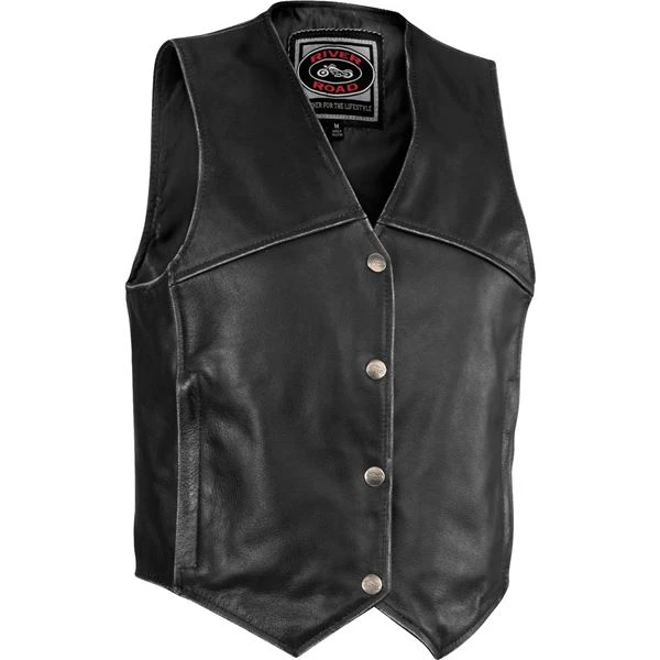 River Road Rambler Women's Leather Vest 3 River Road Rambler Women's Leather Vest